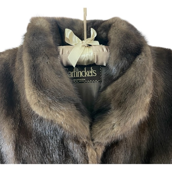Garfinkel’s Vintage Brown Fur (Mink?) Womens Coat sz: Large - Picture 2 of 7